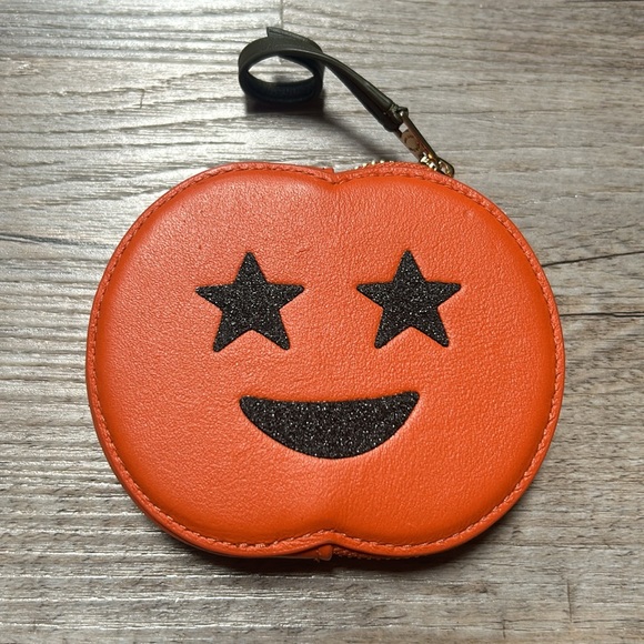 Coach Handbags - Coach Jack O Lantern Coin Case in orange JOL Halloween pumpkin wallet pouch 🎃